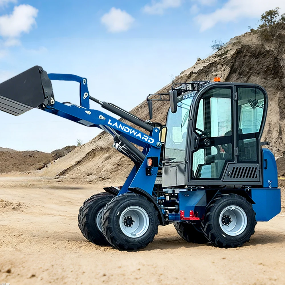 

Europe Best Sale Mini Loader Cheap Wheel Loader Farm Home Compact Loader Extended Telescopic Arm 2 T Kubota Engine Loader Custom