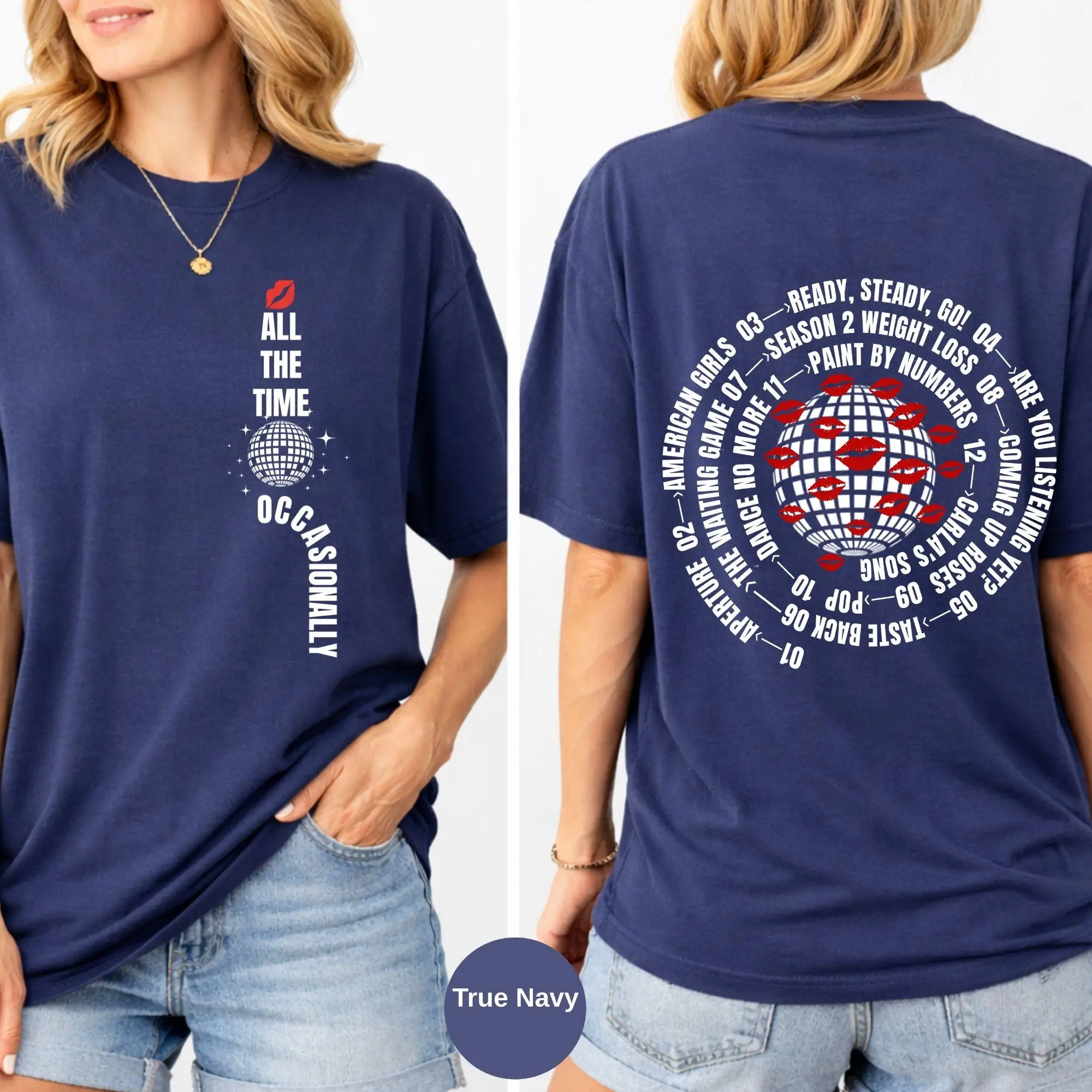 Kiss All The Time Album-Shirt, Harry Styles Vintage-Konzert-Shirt, Harry-inspiriertes Konzert-Outfit, Tour-Festival-Shirt – Detail 4