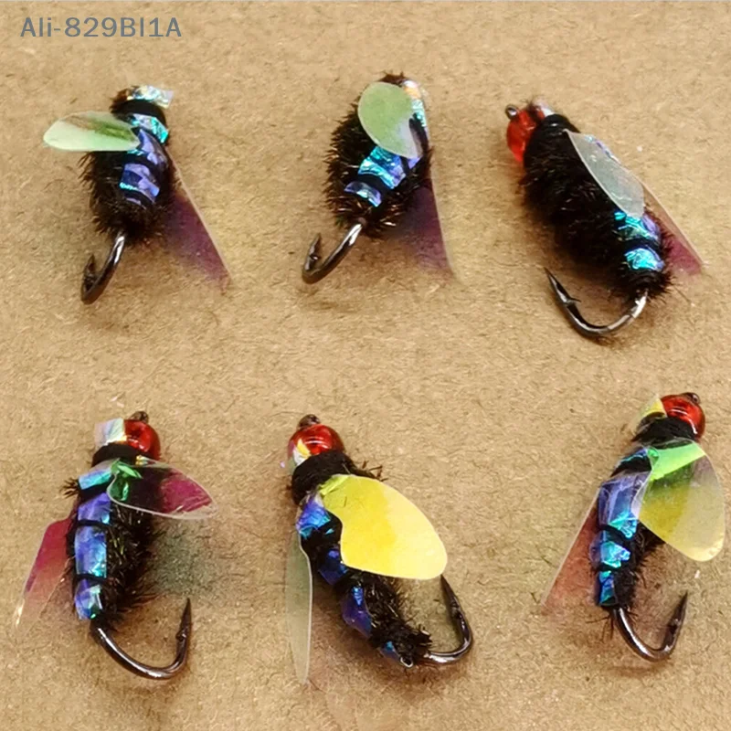 1PC Luya Fly Bait Fly Hook Mung Bean Fly Horsemouth Almanac Tilapia Tip Beak Predatory Freshwater Fish Bait Fishing