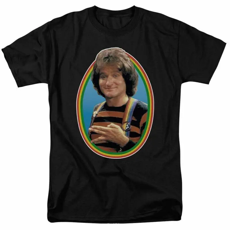 

Mork and Mindy T Shirt Mens Licensed Classic TV Show Black