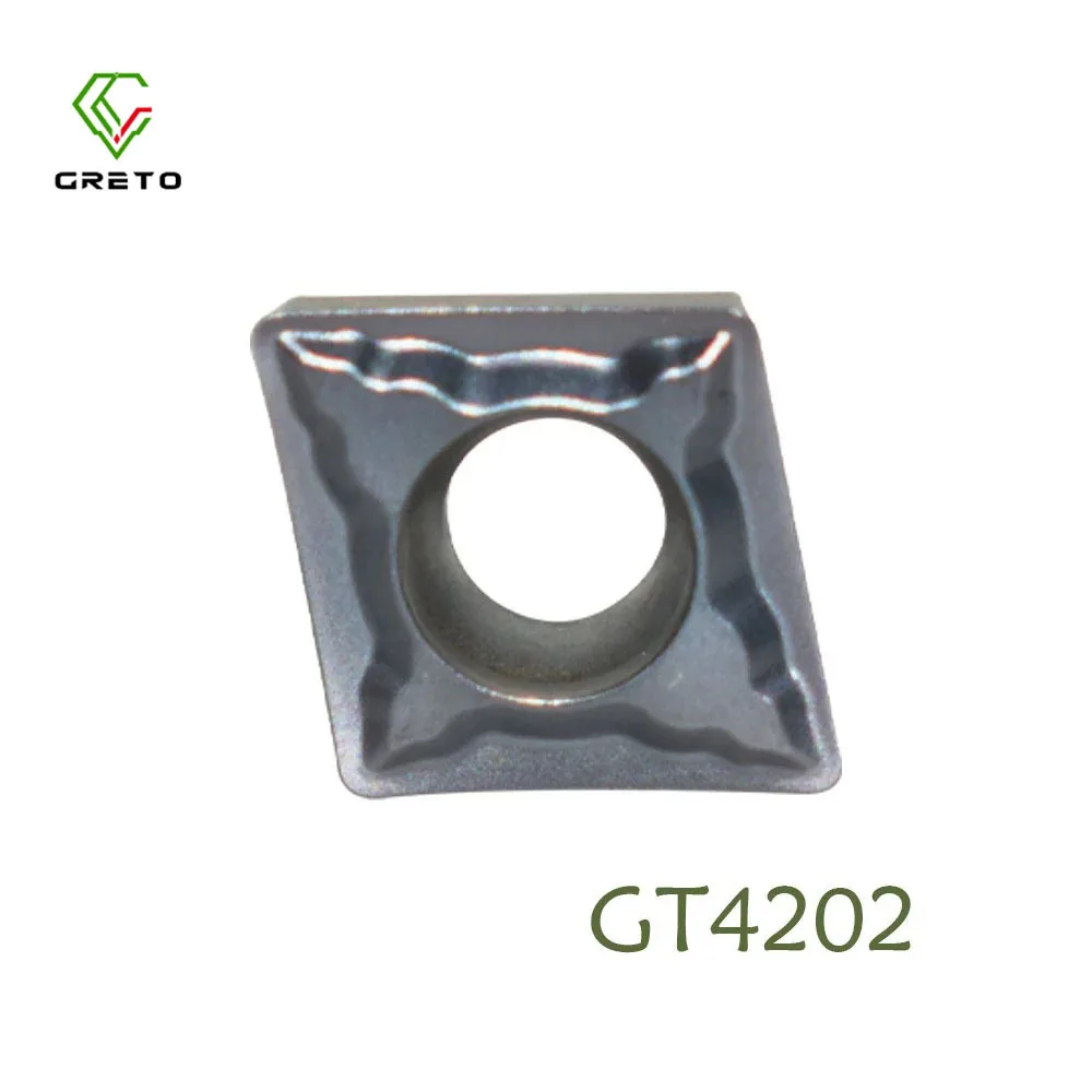 

GRETO CCMT060202-SF CCMT060204-SF GT4202 GT4205 Carbide Tips Metal Turning Tool CCMT06 CCMT 060204 Turning Inserts