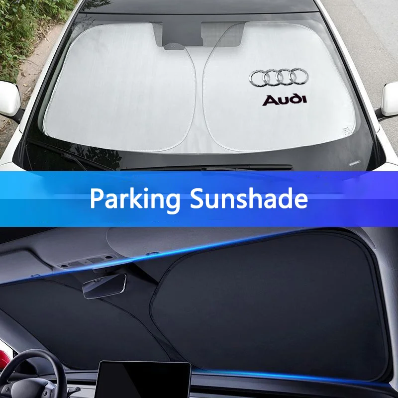 

Car Front Window Sunshade Shield Windshield UV Block Cover For Audi A1 A2 A3 A4 A5 A6 A7 A8 Q2 Q3 Q4 Q5 Q6 Q7 Q8 RS5 RS7 RS3 TT