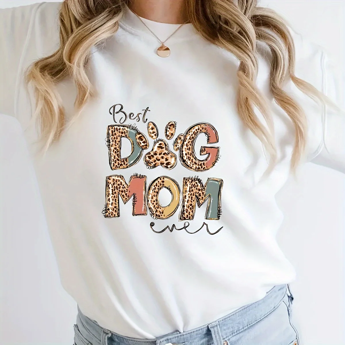 Express & : Durable, Washable Heat Transfer Sticker, Funny Dog Mom Pattern Applique Patches, Iron-On Clothing Supplies & Appliques for Clothes, T-Shirt Making, Bags, Hoodies, Pillow Decorating Heat Transfer Film