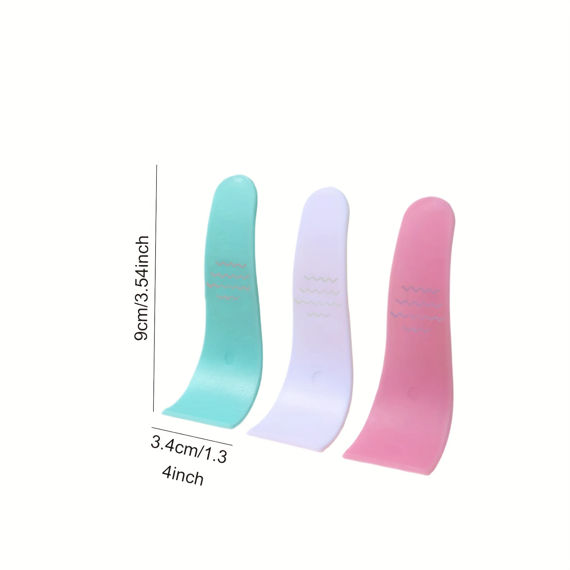 3pcs raspador de creme de depilação descartável 3 conjuntos - aplicável ao biquíni, pernas, braços e corpo - raspador para depilação suave