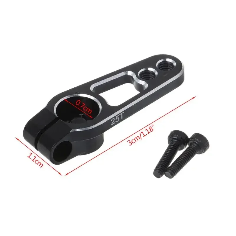 Aluminum 25T Servo Horn Arms 25 Teeth Spline M3 Clamp Steering for Futaba Savox Power HD Motors Sakura D4 RC Drift Car Parts