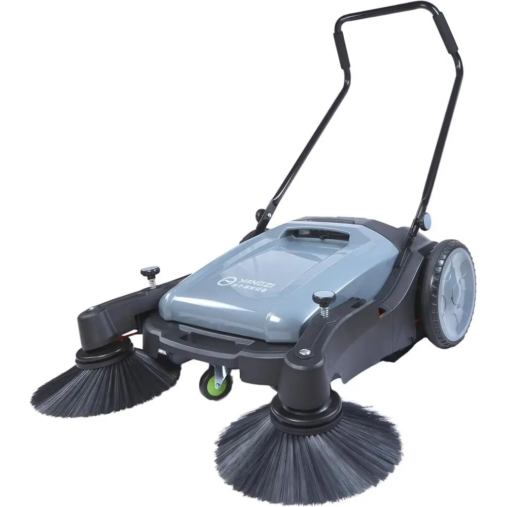 

Walk Behind loor Sweeper Manual, 41" Sweng Width, 55L Hopper, Industrial and Commercial Push Sweeper or Warehouses,Shop,Street,Y