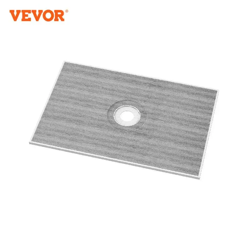 VEVOR Shower Curb Kit Shower Pan Kit with Central Drain Lightweight EPS Shower Installation Kits Slope Sticks Fit for Bathroom