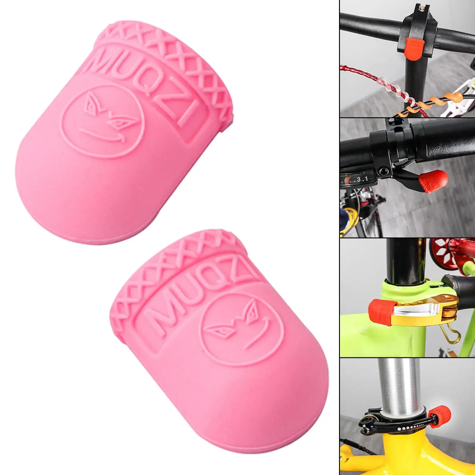 Unisex Brake Lever Cover, Protetores de bicicleta de estrada, rosa, 2-4Pack, 1 Par