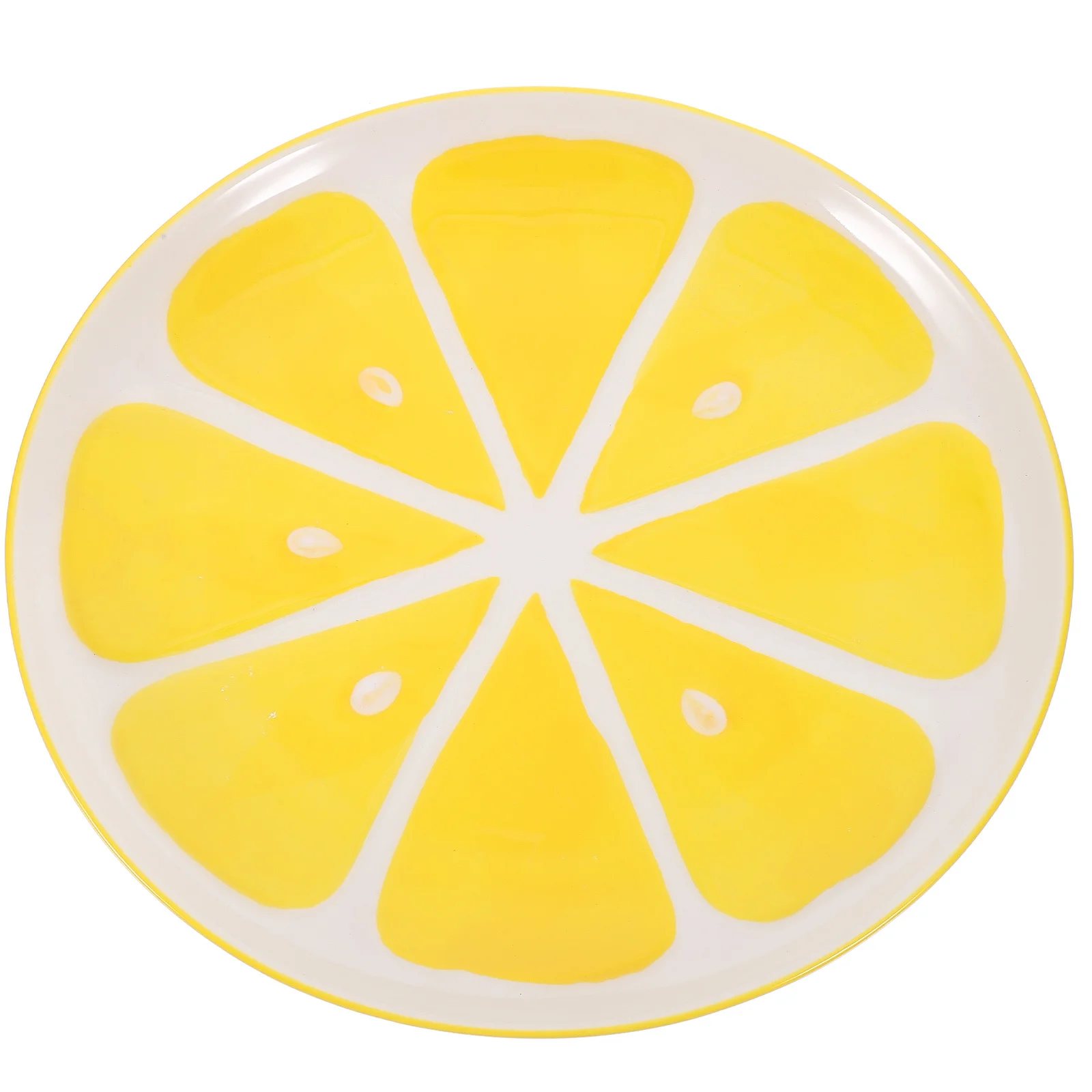 

Ceramic Fruit Pattern Plate Lemon Design Decorative Tray for Restaurant Party Catering Ceramic Plates Salad Plates