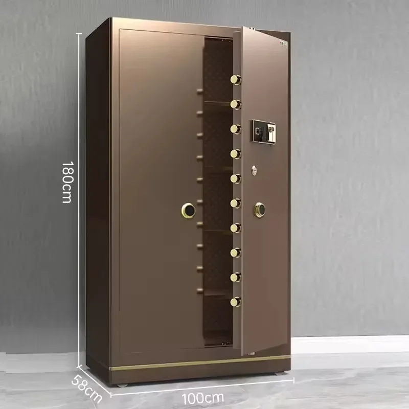 【Fashionable】Home Office Double Door Electronic Secure Deposit Steel Safe Box for Money Fireproof Storage Safe er