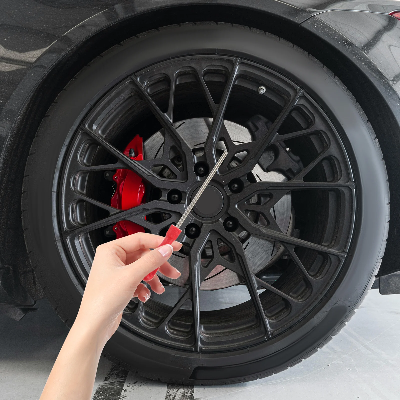 1Pair Durable Tire Valve Core Remover Tools Plastic Handle Portable Bike Repair Kits for Electric and Regular Bicycle Tire