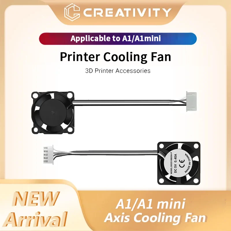 

Bamboo Lab A1/A1 Mini Cooling Fan Upgraded 2510 Silent Fans for A1/A1 Mini Hotend & Extruder Motor High Efficiency Fast Cooling