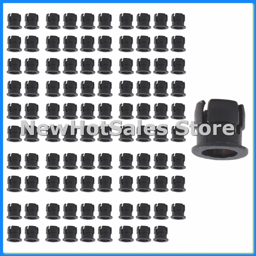 

100 Pieces Black Plastic 5mm LED Clip Holder Display Panel Mount Cases-ABRM