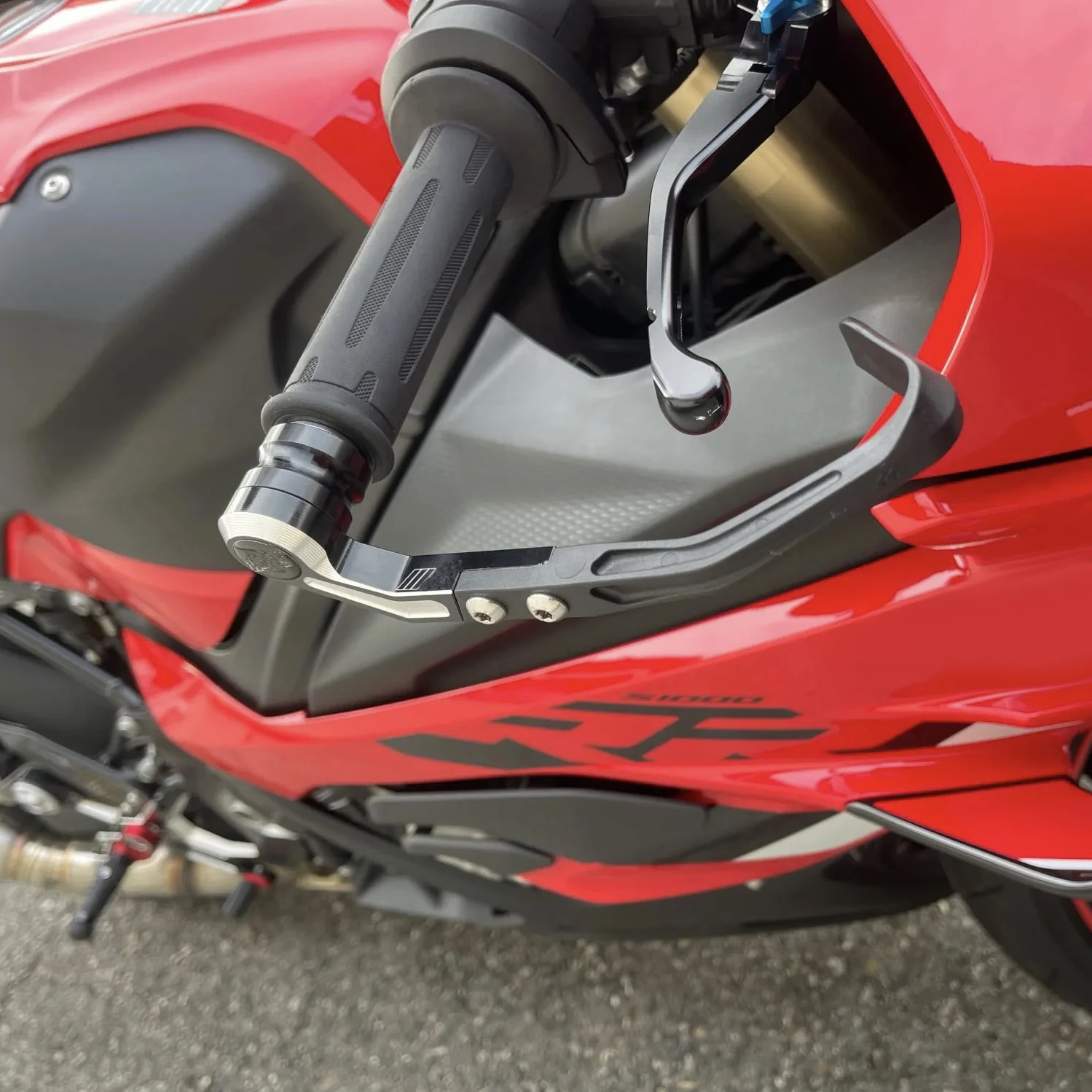 ل BMW S1000RR 2019 2020 2021 2022 2023 2024 2025 عتلات الحرس دواسة فرامل المقود حامي CNC دراجة نارية القوس الحرس #5
