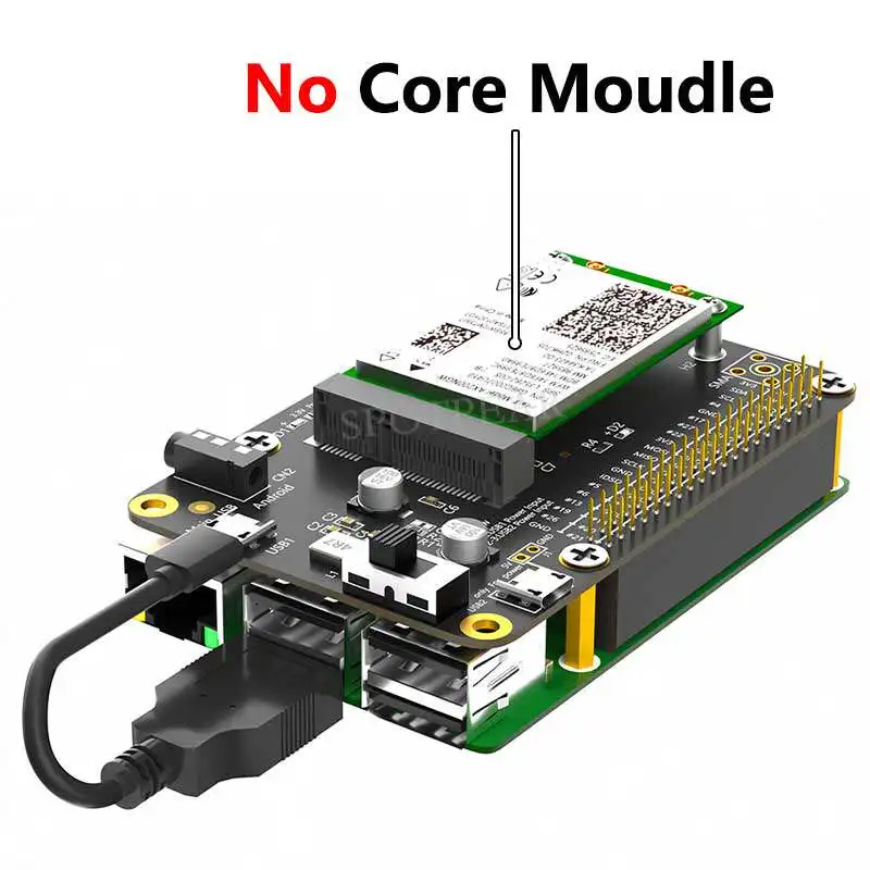 Tarjeta de Expansión 3G 4G LTE Mini PCIe Compatible con ARTIK Rock64 y más