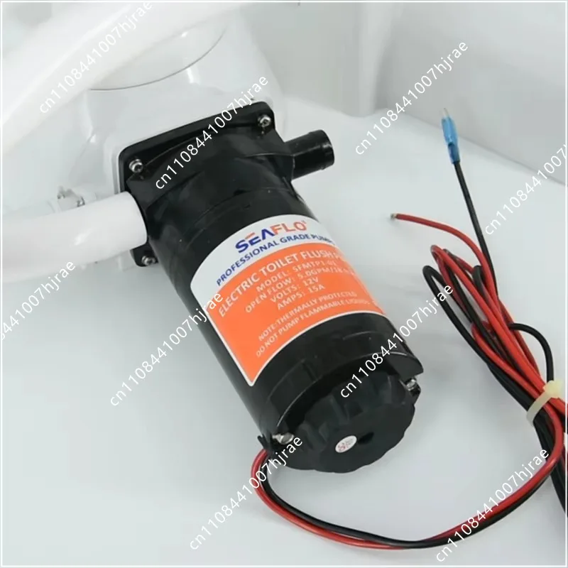 12V horizontal toilet mashing sewage flush pump with electric flush pump flexible impeller open flow 18.9lpm.