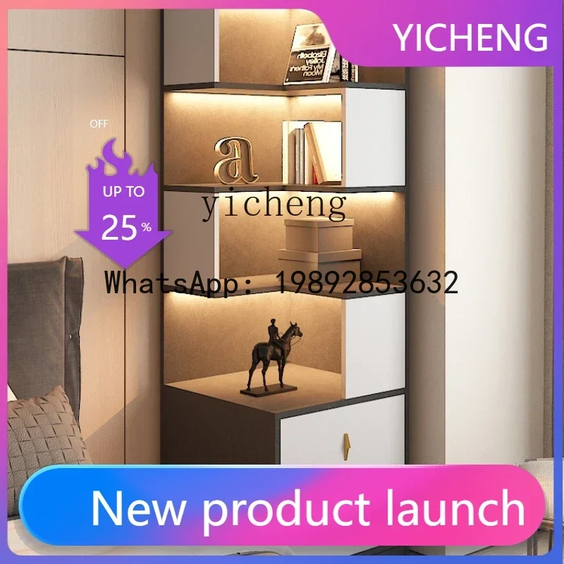 

Corner Storage Rack Household Bookcase Bedroom Floor Storage Cabinet Side Table Simple Bedside Table