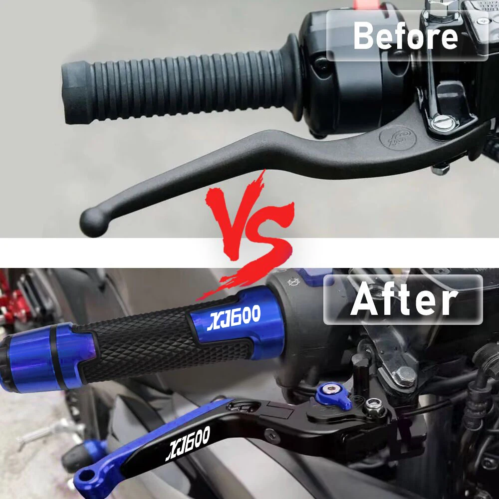 สําหรับ YAMAHA XJ600 XJ 600 1984-1992 1991 1990 1989 1988 รถจักรยานยนต์ CNC เบรคคลัทช์ Hand Grips Handlebar Handle Bar Grip