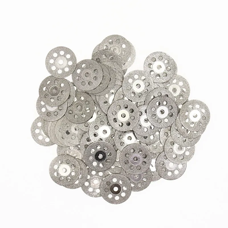 10Pcs เพชรตัดล้อ20Mm 22Mm 25Mm 30Mm 2 Mandrels สำหรับเครื่องมือโรตารี่ Dremel mini ตัดเพชร DIY เครื่องมือ