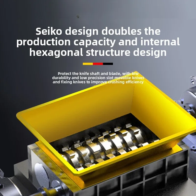 Multifunctional Small Scrap Metal Wood Rubber Tire Garbage Plastic Industrial Shredder