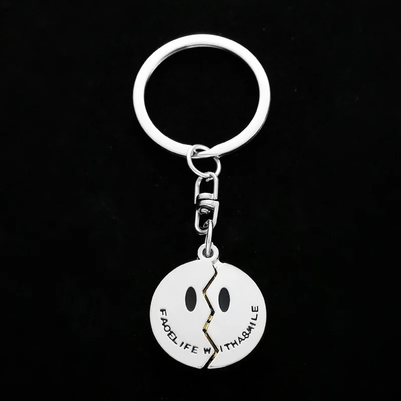 Creative New Product Can Open and Close Grimace, Smiling Face, Skull Keychain Pendant, Personalized Bag, Car Keychain Gift