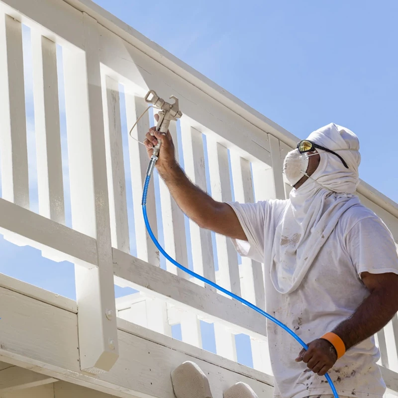 ГОРЯЧИЙ! Шланг для безвоздушного распыления краски, 4 фута, совместимый, шланг для распыления краски высокого давления, 3/16 ID, гибкий удлиненный на 3000 фунтов на квадратный дюйм