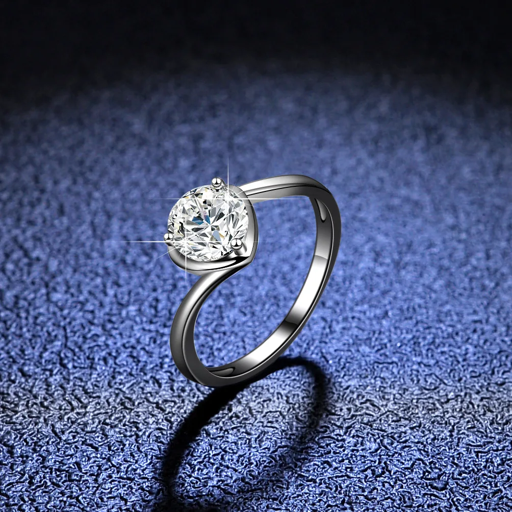 

Кольцо с бриллиантом цвета D Мозамбик, женское золотое кольцо 18 карат, кольцо в форме сердца с бриллиантом в форме персикового сердца, платиновое ювелирное изделие с бриллиантом PT950