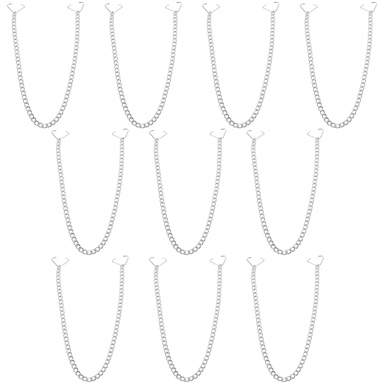 

10PCS Hanging Garden Chain For Hanging Plants for Signage Durable Iron Garden Kits Hooks Clips Both Ends Safe Decorative