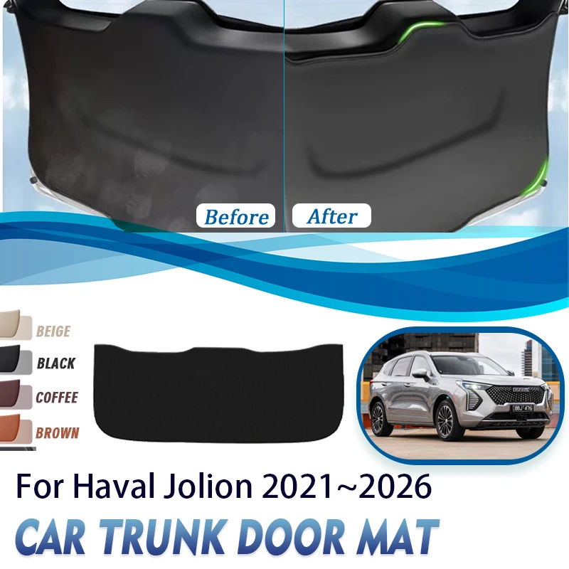 Car Rear Trunk Door Cover For Haval Jolion 2021 2022 2023 2024 2025 2026 Anti-dirty Carpet Car Tailgate Pad Mat Auto Acesssories