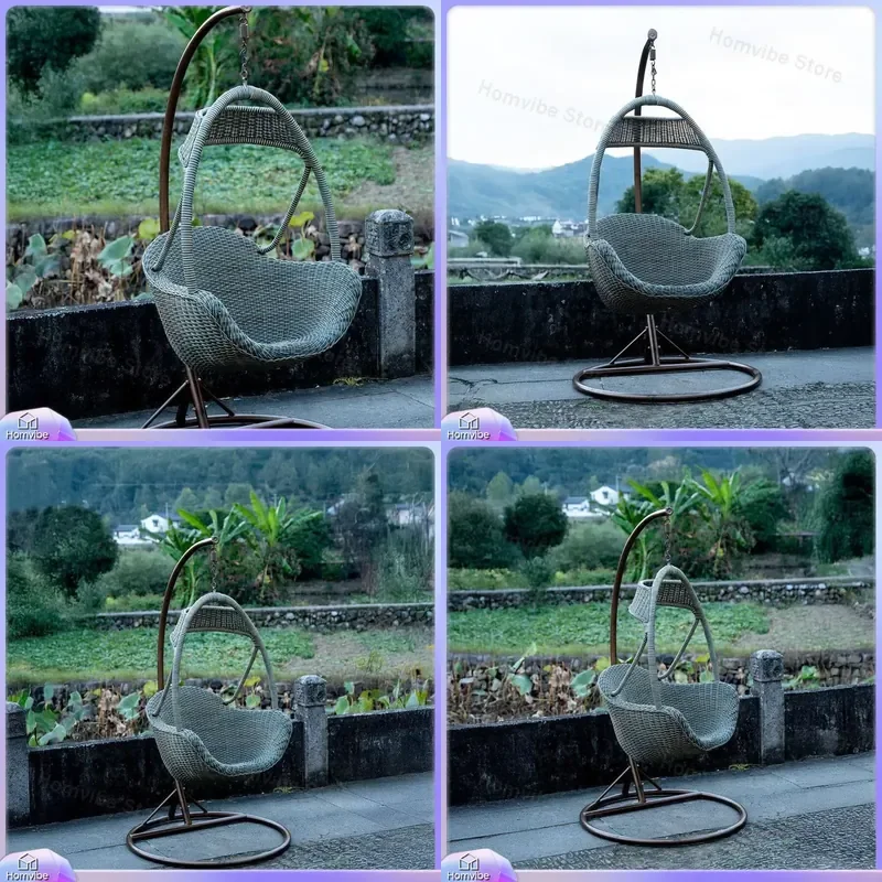 Hanging Chair Balcony Swing Indoor Outdoor Patio Hammock Seat Bird Nest Cradle Single Home Garden Furniture Relaxing Pod