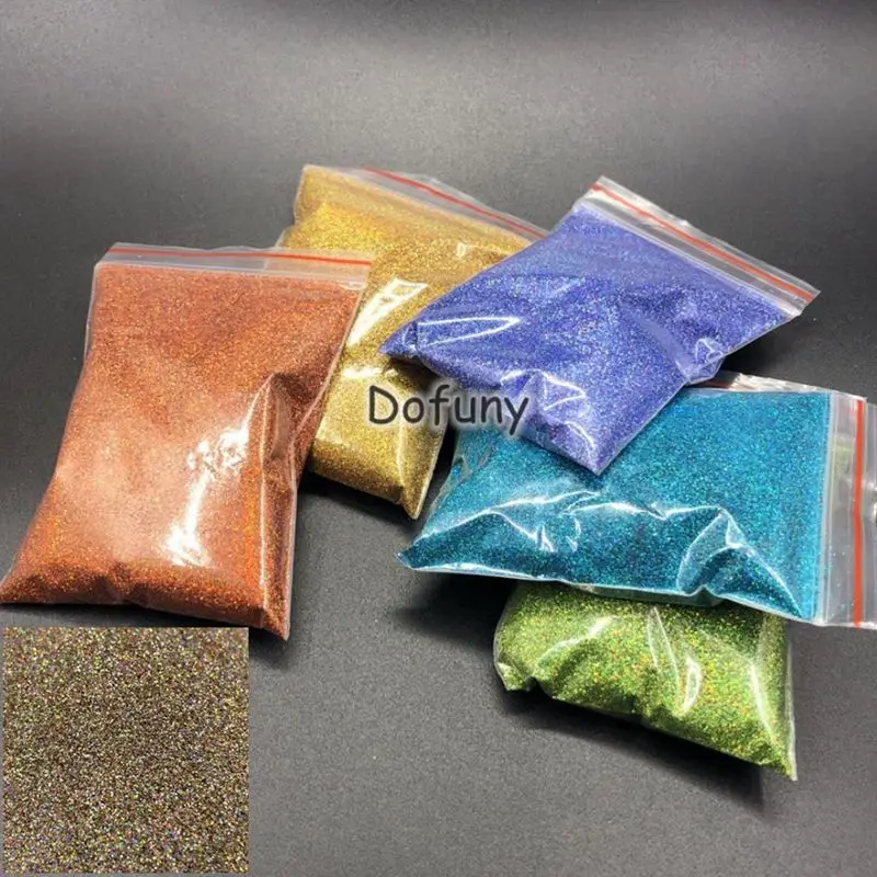 500g Holographic Dip Powder Magic Mirror Nail Glitters Laser Chrome Pigment Shimmer Nail Art Sequins for Gel Polish Dust