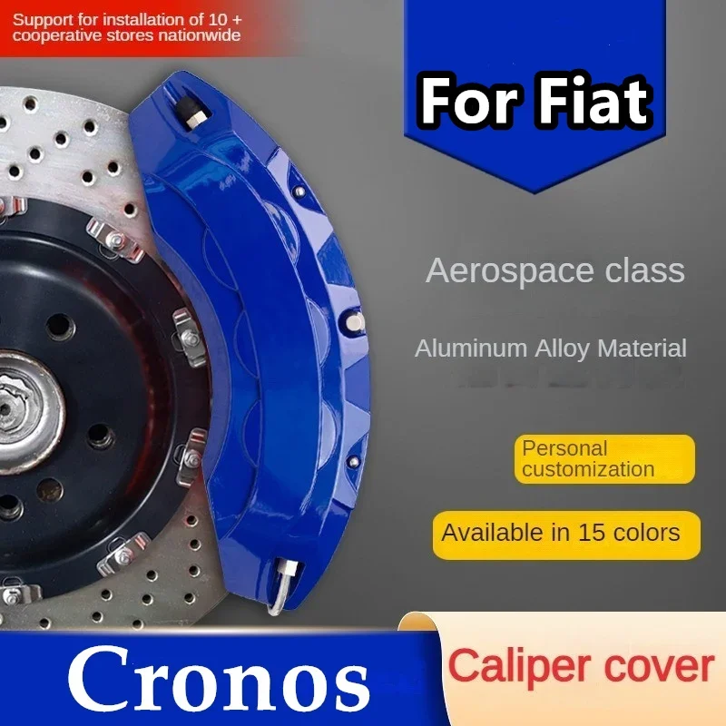 For Fiat Cronos Car Brake Caliper Cover Front Rear 3D Aluminum Metal Kit Fit Van L3H2 Maxi E-Ducato 2014 2015 2021