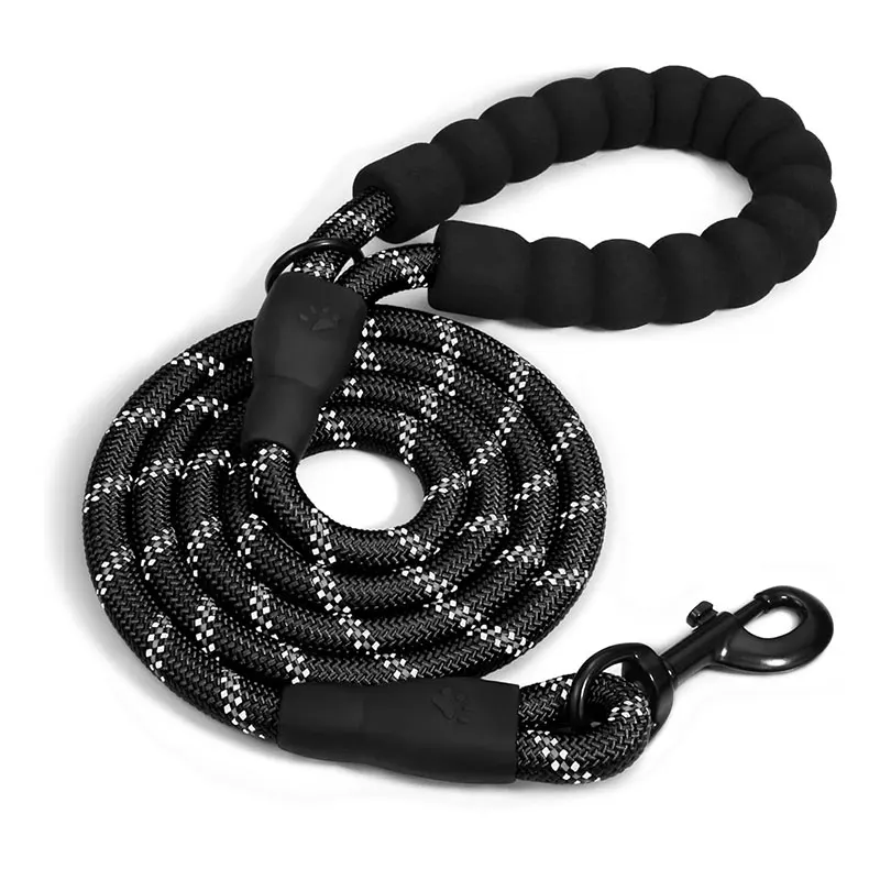 Reflective Dog Leash Traction Rope for Strong Big Small Medium Dog Safety Comfortable Durable Padded Handle Pet Accessories