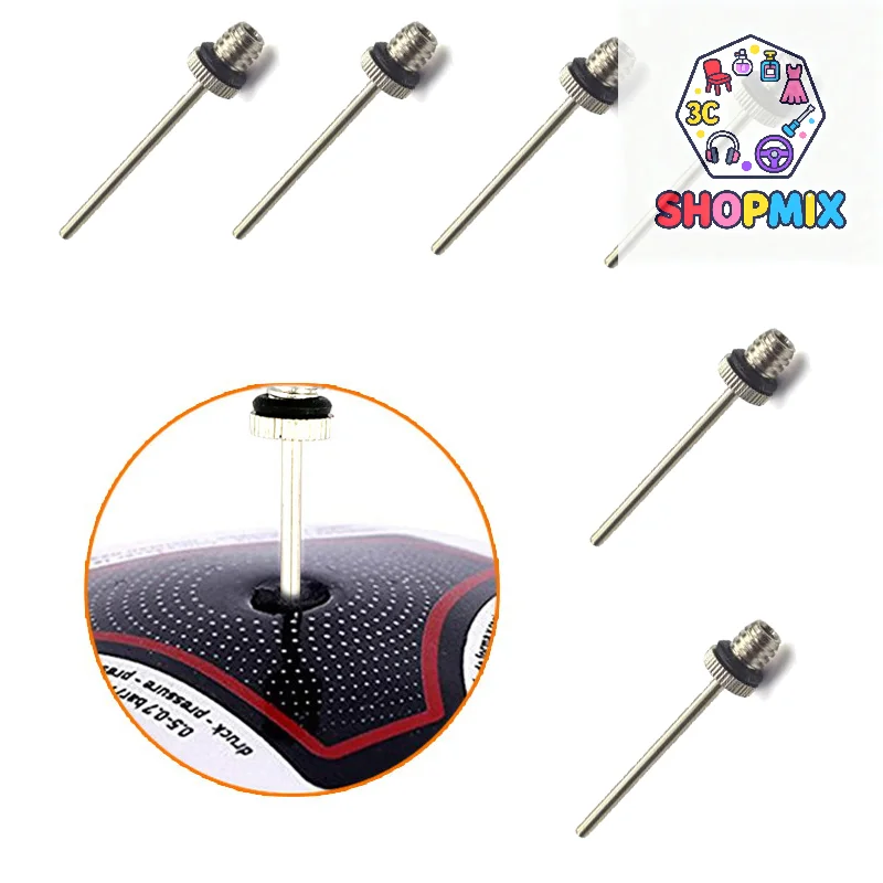 6/12 قطعة إبر قابلة للنفخ كرة السلة كرة القدم الكرة الطائرة نفخ الإبر كرات العالمي الإبر مضخة الملحقات #1