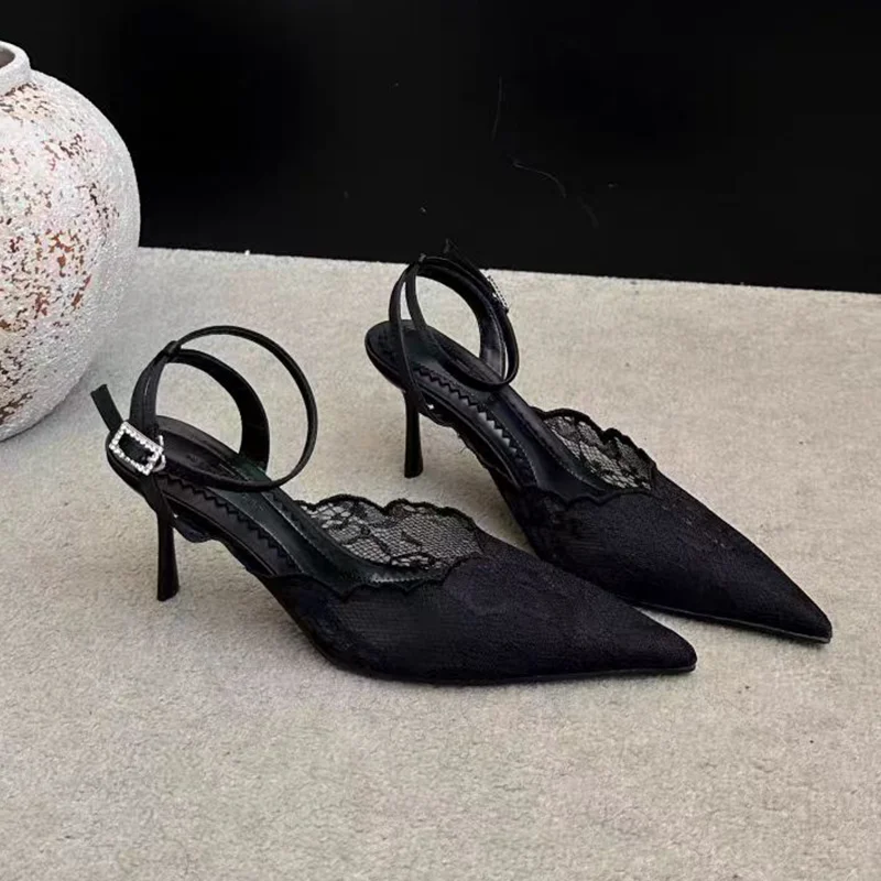 Nouvelles Sandales Élégantes pour Femmes, Chaussures à Talons Hauts Sexy, Sandales à Talons en Maille de Créateur, Escarpins de Soirée de Luxe 2026, Chaussures Habillées pour Femme
