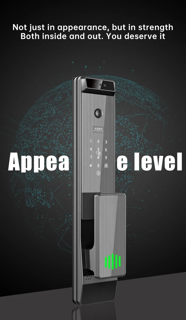 YOUHE Tuya Smart Lock Automatic Biometric Lock Wifi App Combination Home Security Fingerprint Lock