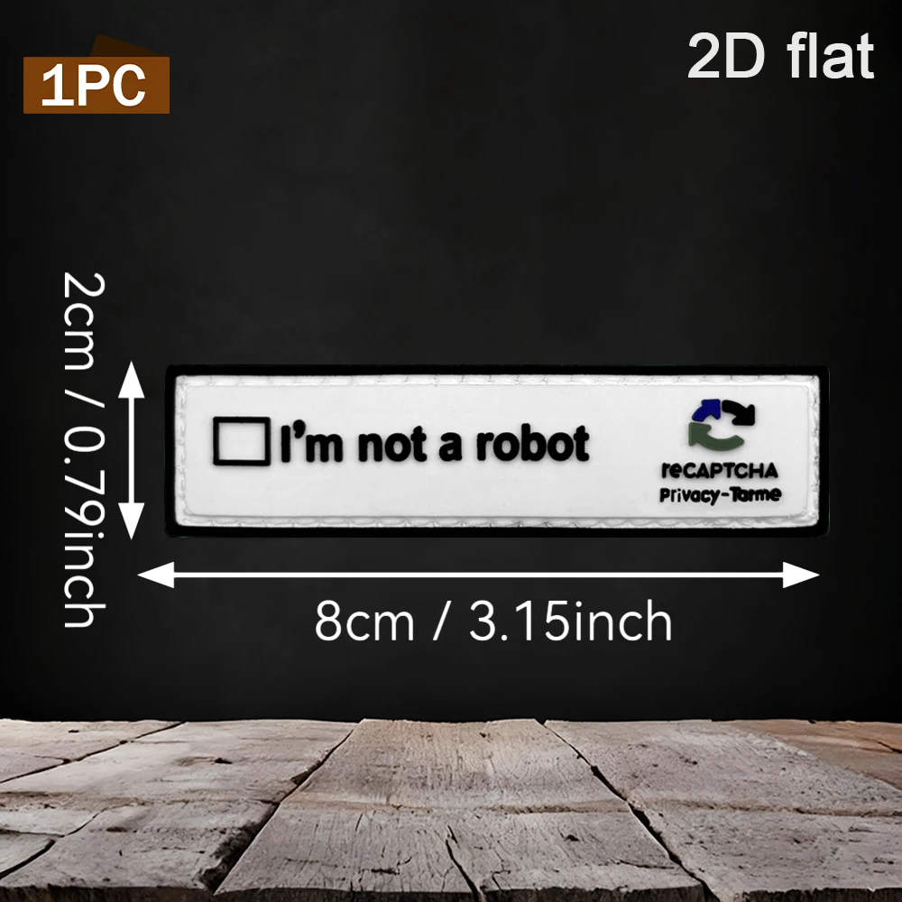 Specifications Available: 1Pc/2Pcs/3Pcs 2D Rectangular English Slogan Pvc Rubber Velcro Patch with Free Backing, 3D Printed Design, Black and White Color Scheme, Waterproof, Wear-Resistant, Fade-Resistant, Suitable for Tactical Vests, Workwear Backpacks, Functional, Quirky, Fun Decorative Patches