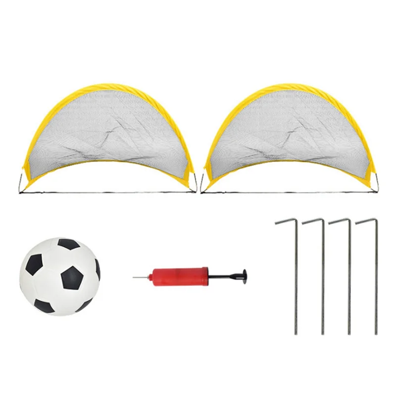 

A09F-Foldable Soccer Goal Toy 65Cm Large Size Portable Soccer Net For Kids Outdoor Sports Toy With Soccer Ball