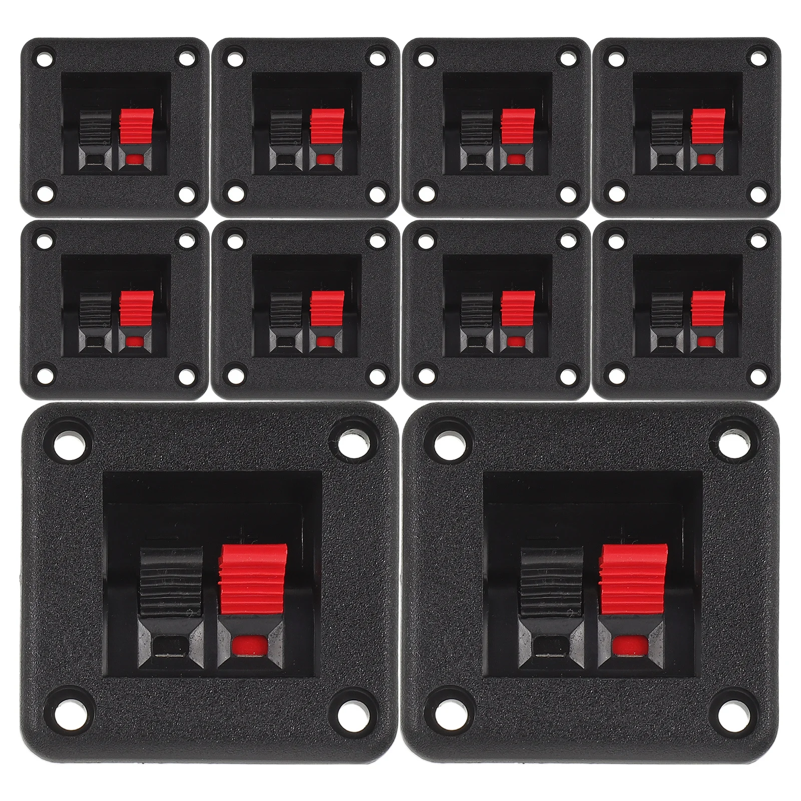 

12Pcs Desktop Speaker Box Terminal Cup Connector Clips Binding Post Cable Management Speaker Box Terminal Cup