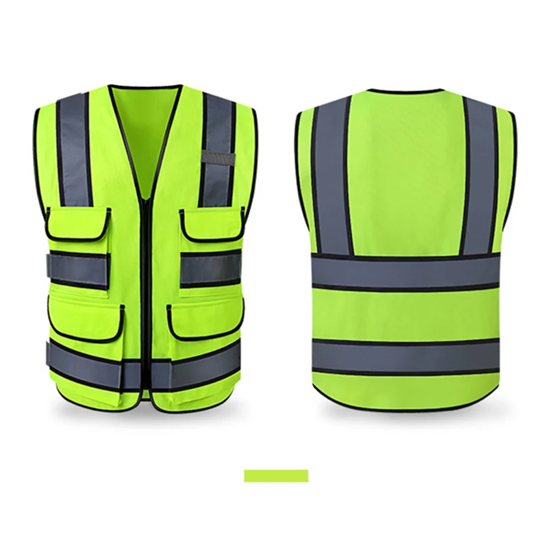 Custom Logo High Visibility Vest Reflective Safety Vest Security Protection Working Vest Motorcycle Jacket Waistcoat Vest ﻿