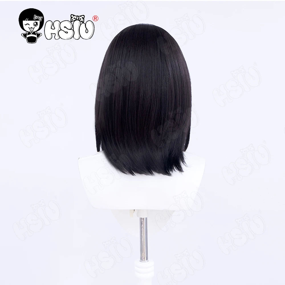 Shimizu kiyoko Cosplay Wig Anime haikyuu cosplay Wig HSIU 45cm Black Long hair Synthetic Wig+ Wig Cap haikyuu cosplay
