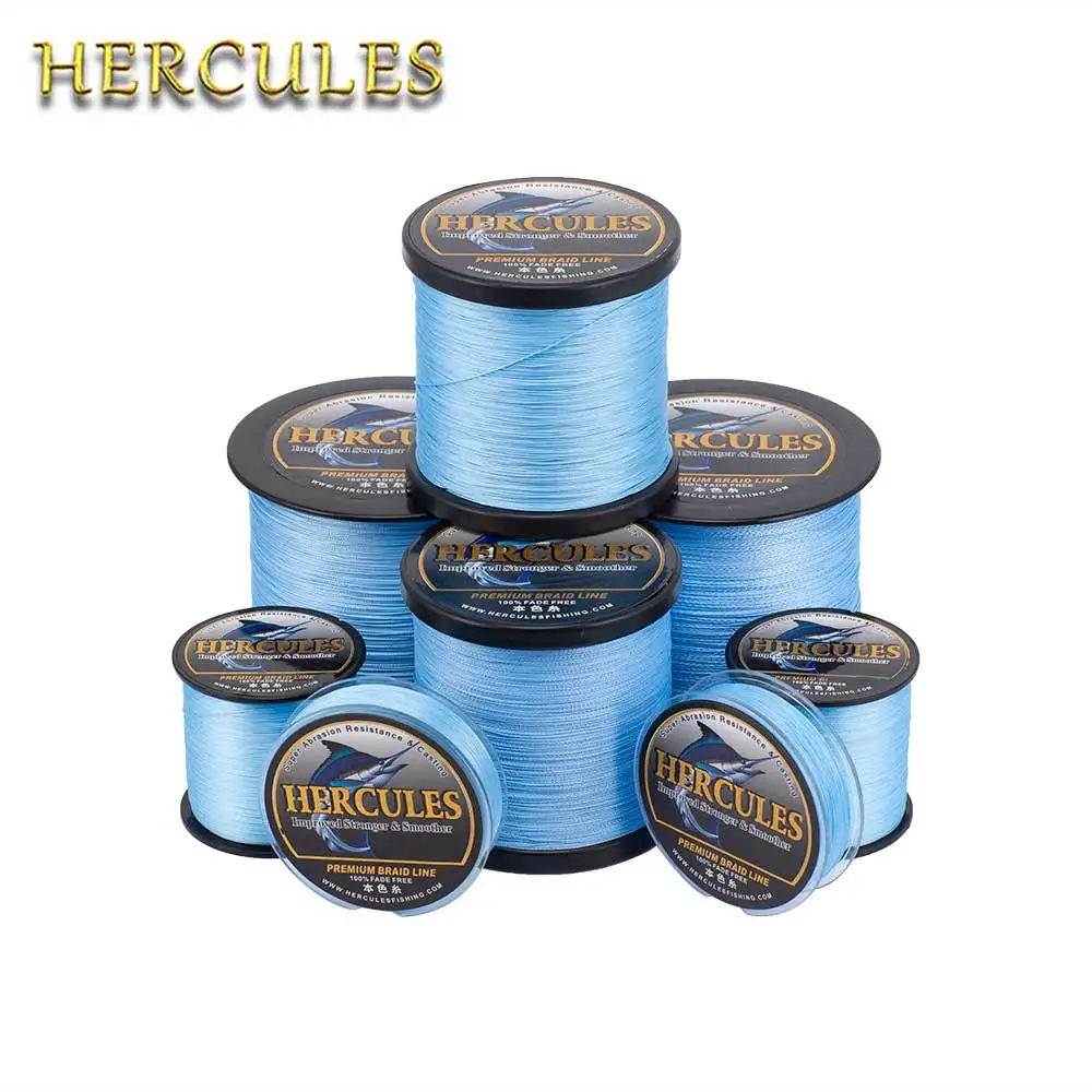 

Hercules No Color Loss Braided Fishing Line 8 Strands Blue 100M-1000M 10-120LB Super Pe Professional Use of Fishing Games