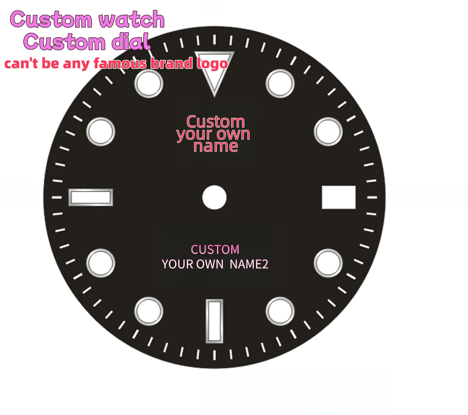 Special link for custom watch dial  cost need to cantact with service before place an order