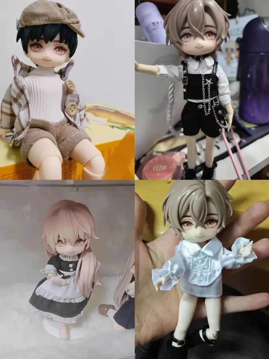 

Yuan Ji Ob11 Gothic Clothes ,1/12 BJD GSC Doll Handmade Fashionable Costume Cosplay Accessories