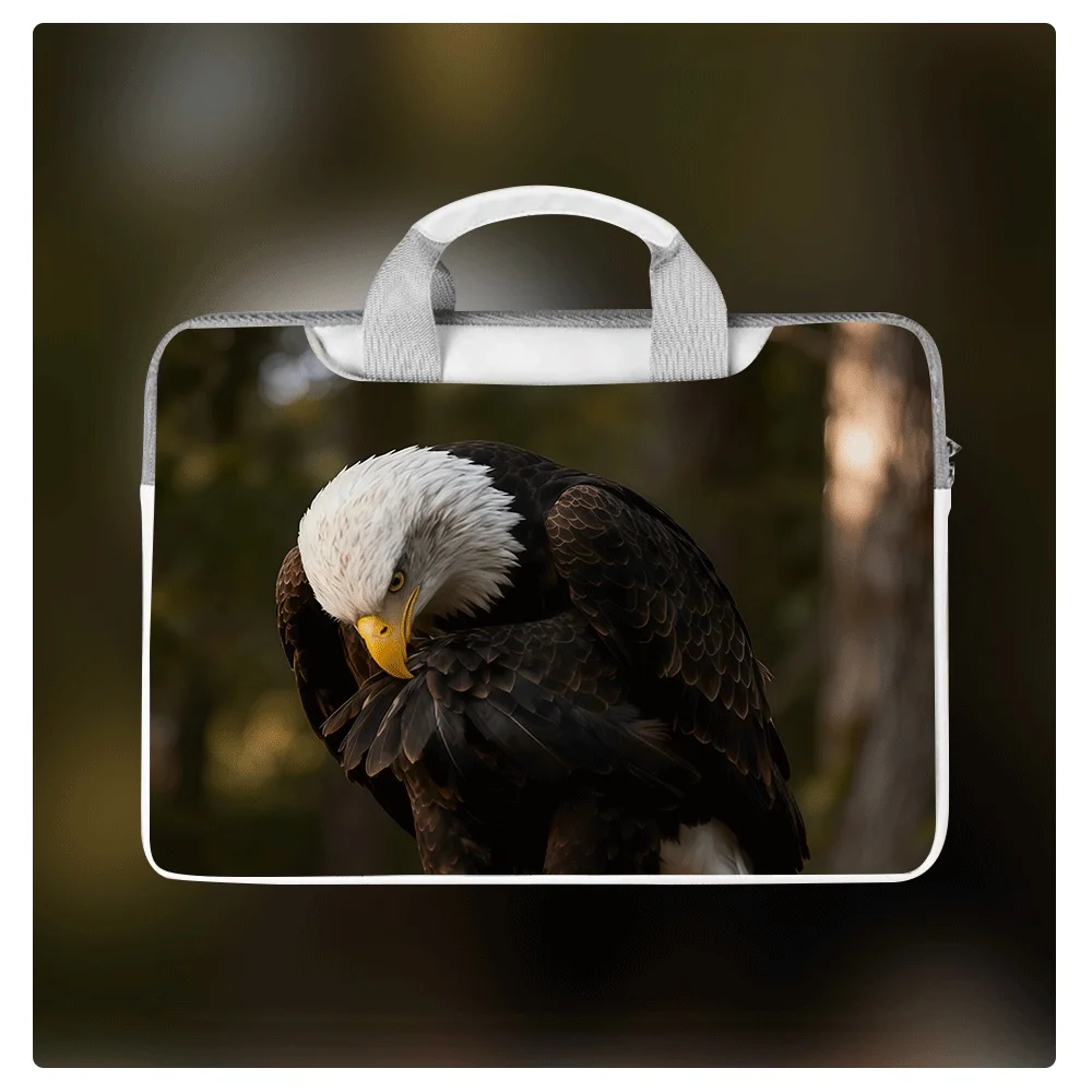 

Kawaii Eagle Laptop Shoulder Bag 13.3 14 15 15.6 Inch Waterproof Shockproof Large Capacity Zipper Crossbody Handbag Holiday Gift