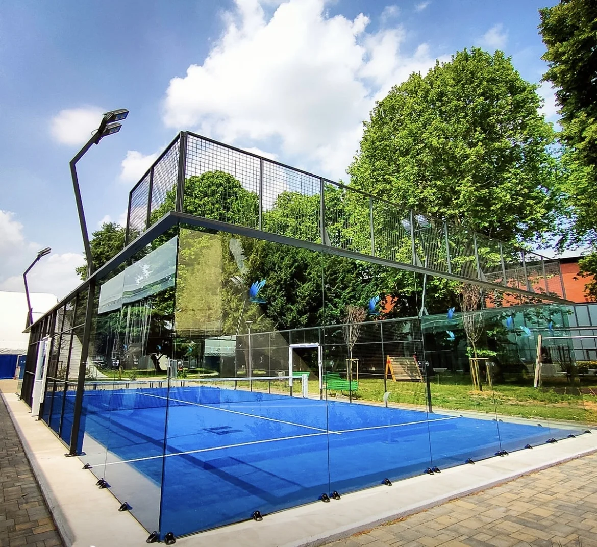 

Factory Outdoor and Indoor Paddle Tennis Court with Roof for Baby Size Best Price Equipment