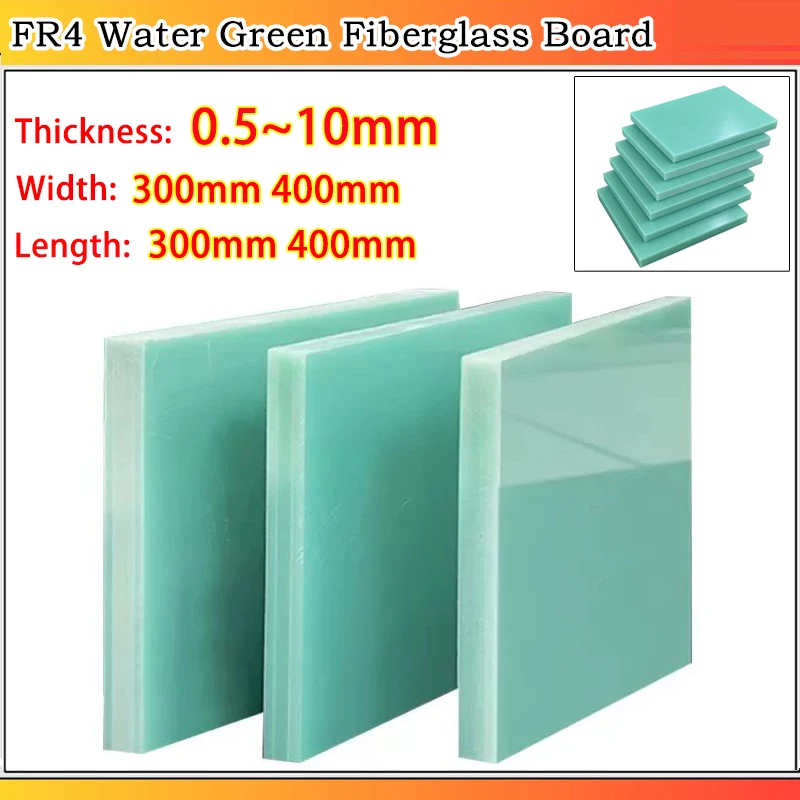 

FR4 Water Green Fiberglass Board 3240 Epoxy Resin Board Glass Fibre Gasket Thickness: 0.5~10mm Width Length: 200mm 300mm