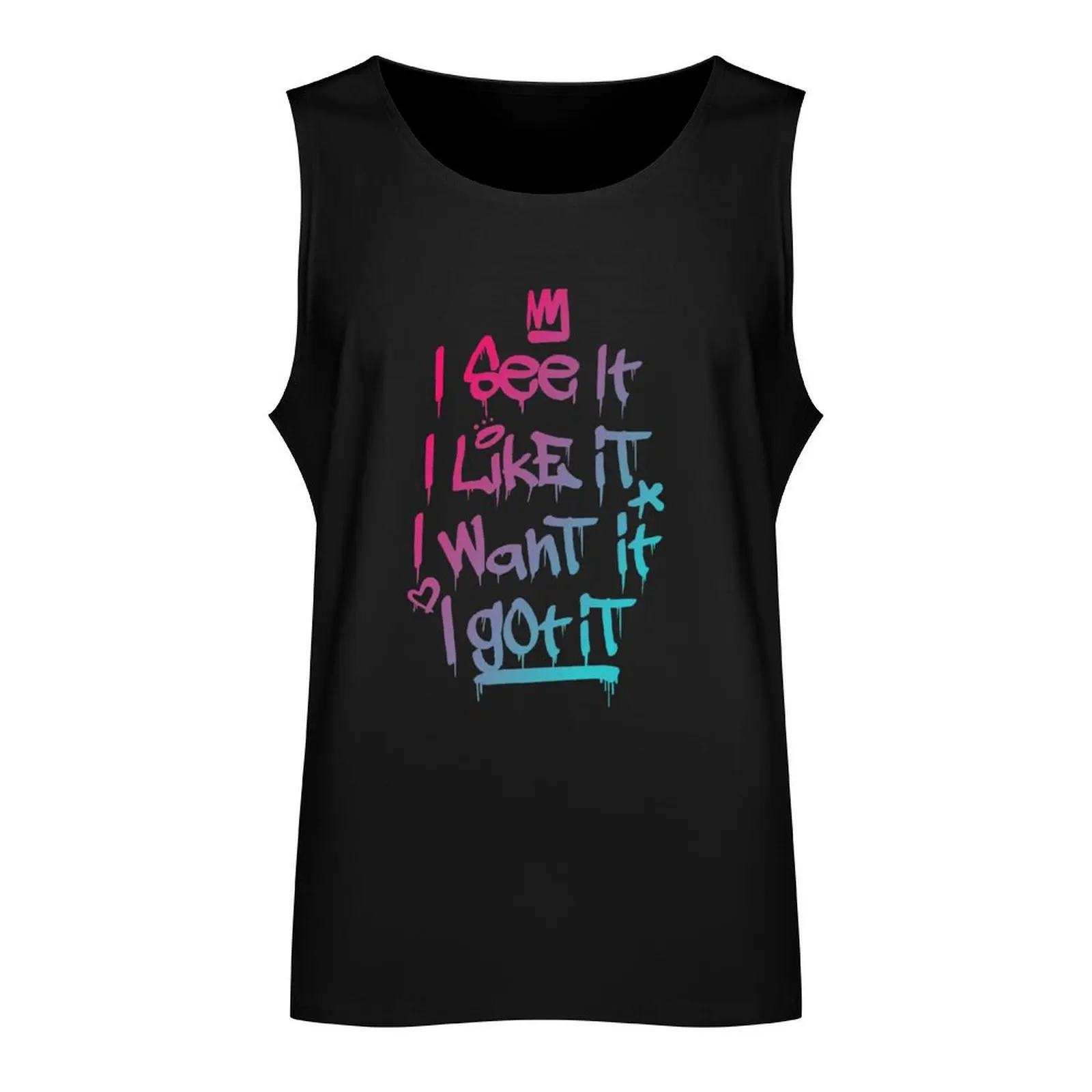 I See It I Like Want Got Ombre Tank Top gym t-shirts man Vest male