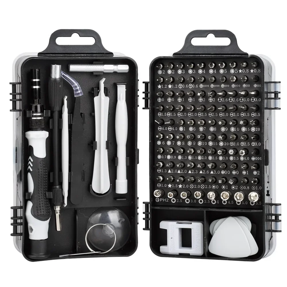 New Arrivals clock and mobile phone disassembly and repair screwdriver tool 115-in-1 screwdriver set