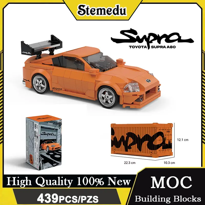 

PB8815 Super Speed Racing Car Building Blocks 439pcs Model with Display Box DIY Garage City Vehicle Creative Toys for Adult Kid